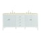 James Martin Vanities 72'' Double Vanity, Bright White w/ 3 CM Eternal Marfil Quartz Top 485-V72-BW-3EMR - alternate 1